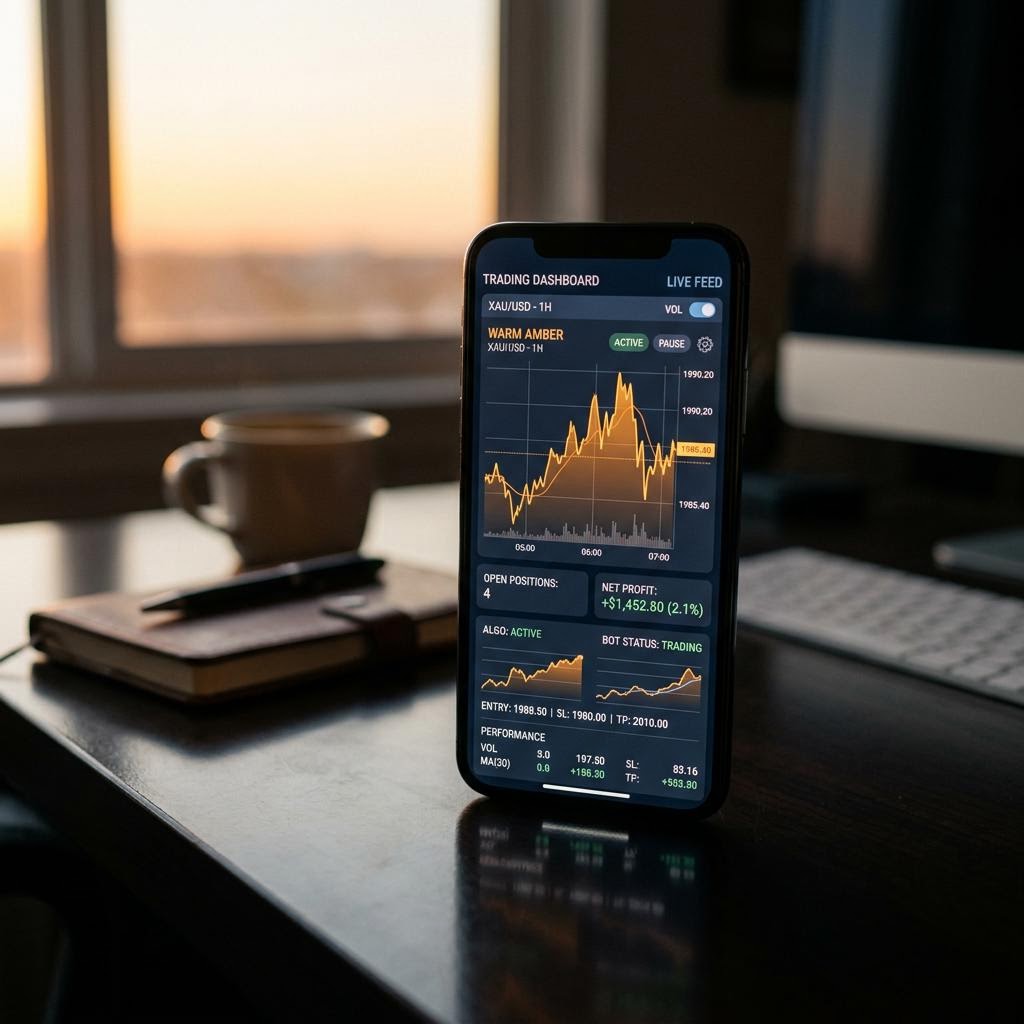 Terminal móvil de Cumbre Bitorio con gráficos algorítmicos